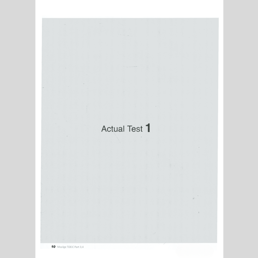 New TOEIC Actual Test Part 3,4 (Kèm CD)