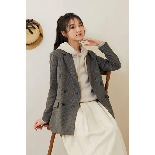 Nữ - Chân váy midi xếp ly dáng dài xòe trẻ trung