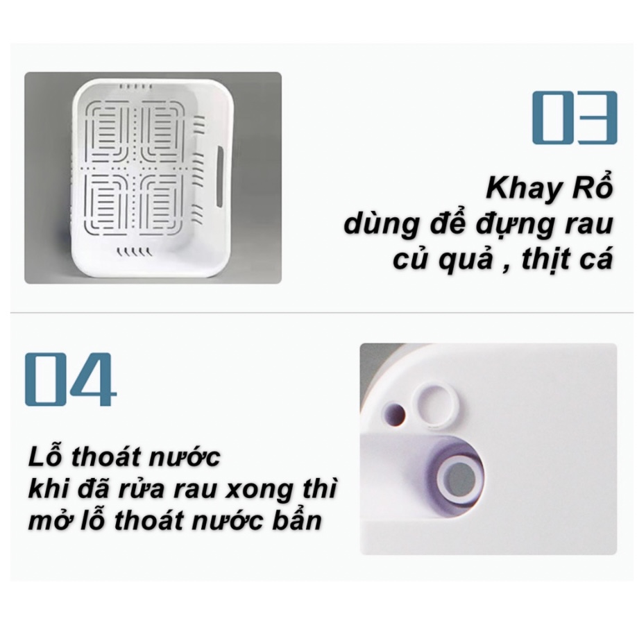 Máy Rửa Rau Quả Thực Phẩm gia đình - giữ gìn sức khỏe hiệu quả