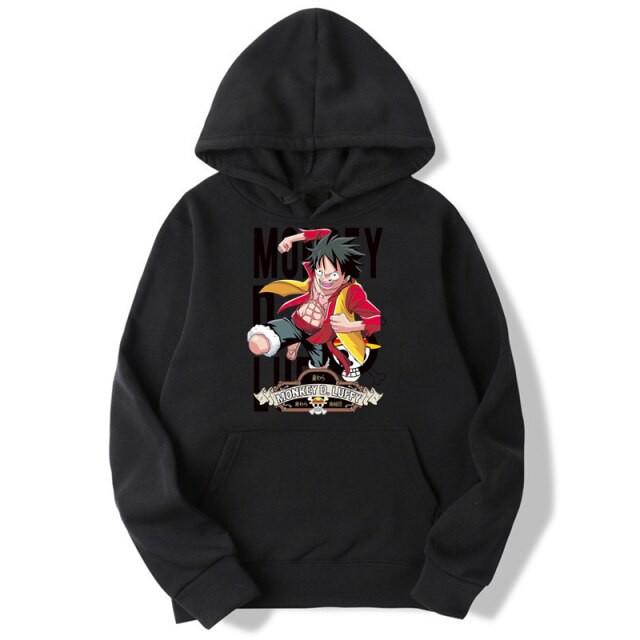 Áo Hoodie One piece áo nỉ thu đông dài tay in hình