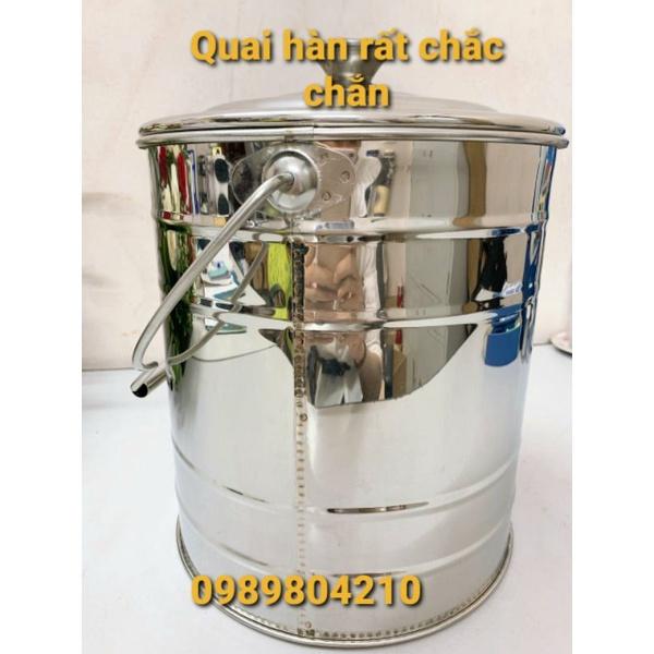 (Có Video SP)Bình đựng nước sữa ,thực phẩm inox 10 ,15 lít ko vòi SUS 304 ,Bình nước inox 10, 15 lit 304, CHÍNH HÃNGVN