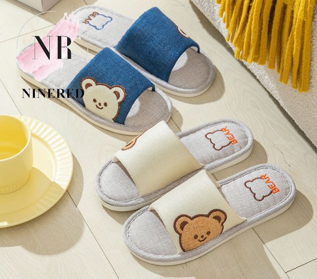 DÉP ĐI TRONG NHÀ GẤU BEAR XINH XẮN CHO NAM NỮ NINERED HOMEWEAR - D132