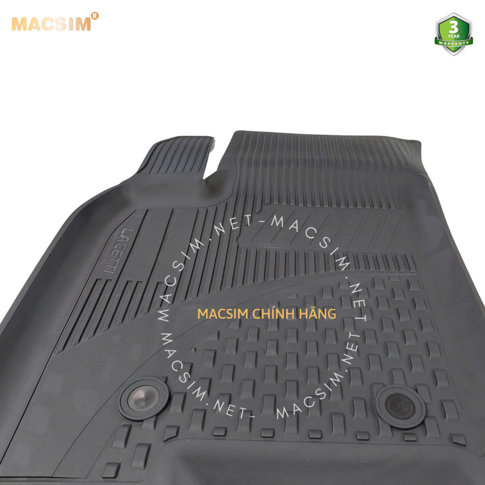 # Lacetti, Thảm lót sàn ô tô nhựa TPE Silicon Chevrolet Lacetti 2009- nay Black Nhãn hiệu Macsim
