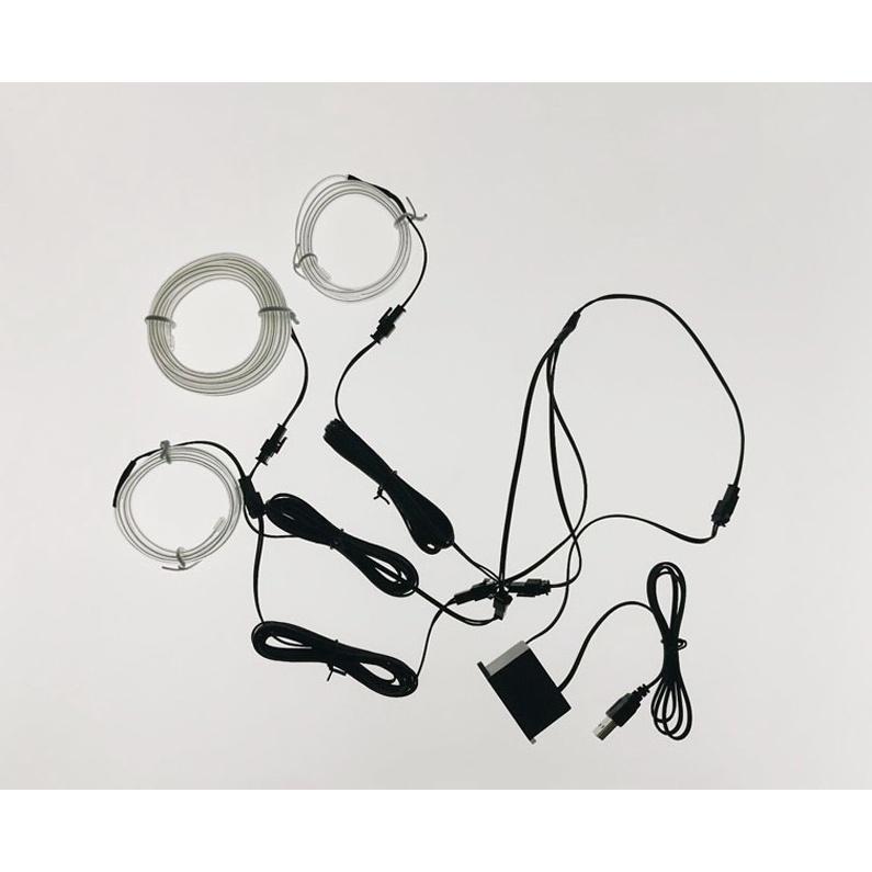 Dây đèn led đơn sắc ánh sáng lạnh trang trí viền nội thất ô tô, xe hơi tiện dụng