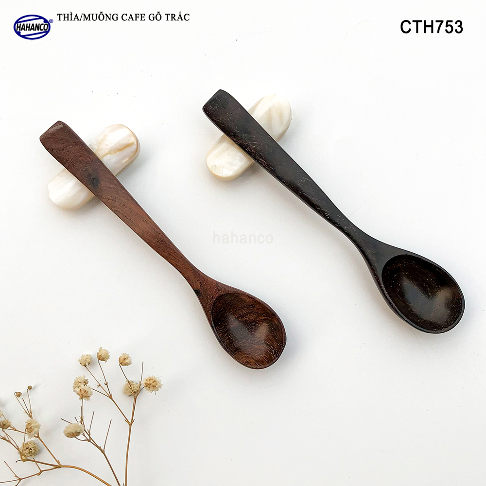 Thìa Cà Phê, muỗng pha trà, gỗ Trắc/Cẩm Chuôi uốn lượn sóng/Độc đáo - CTH753