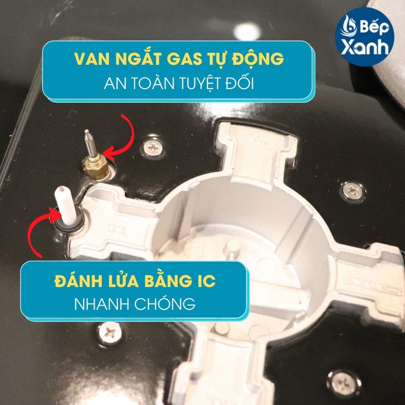 Bếp gas âm 2 gas Malloca AS 9502W - Hàng Chính Hãng