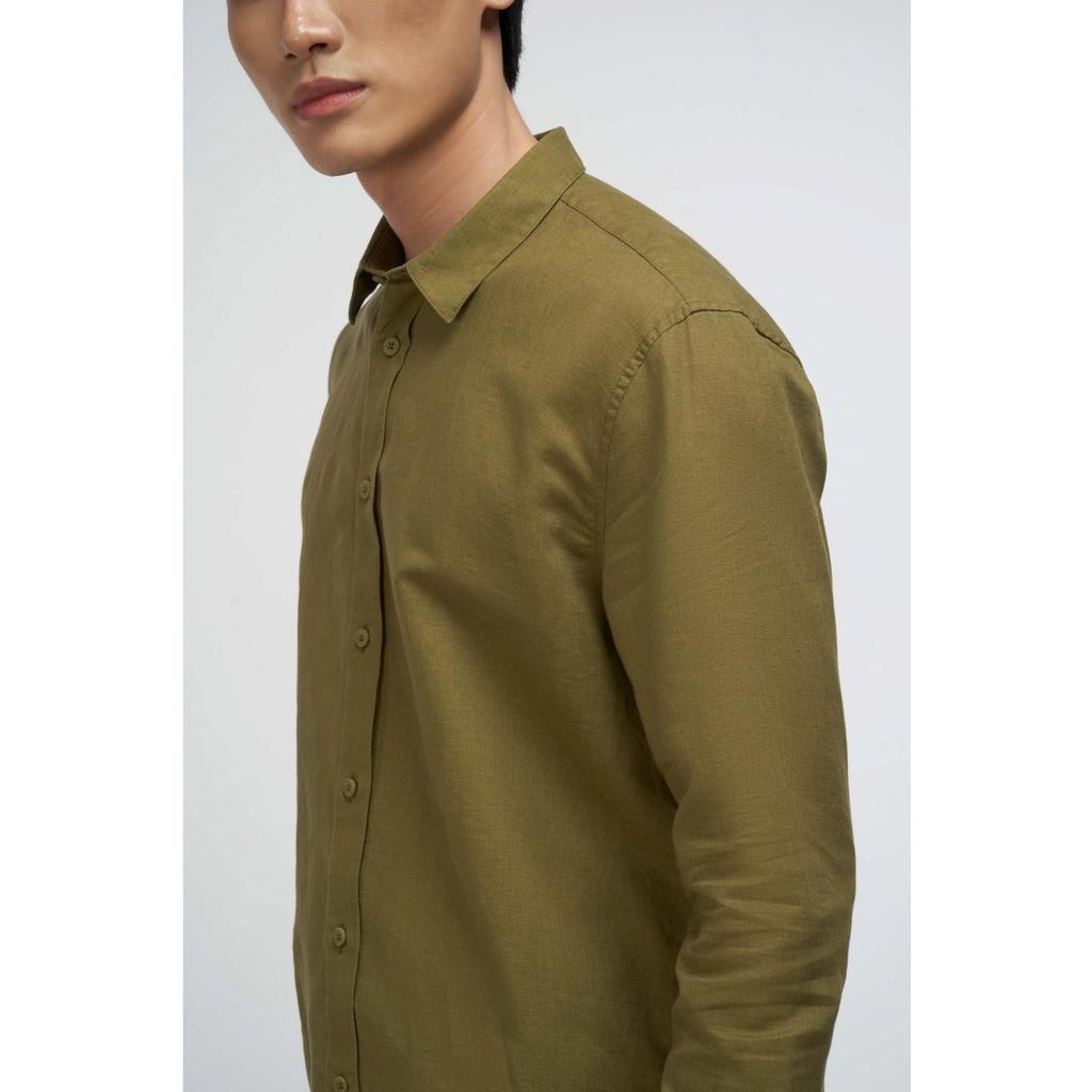 Áo sơ mi nam tay dài vải LINEN 4 màu 10S21SHL031CR1 | LASTORE MENSWEAR