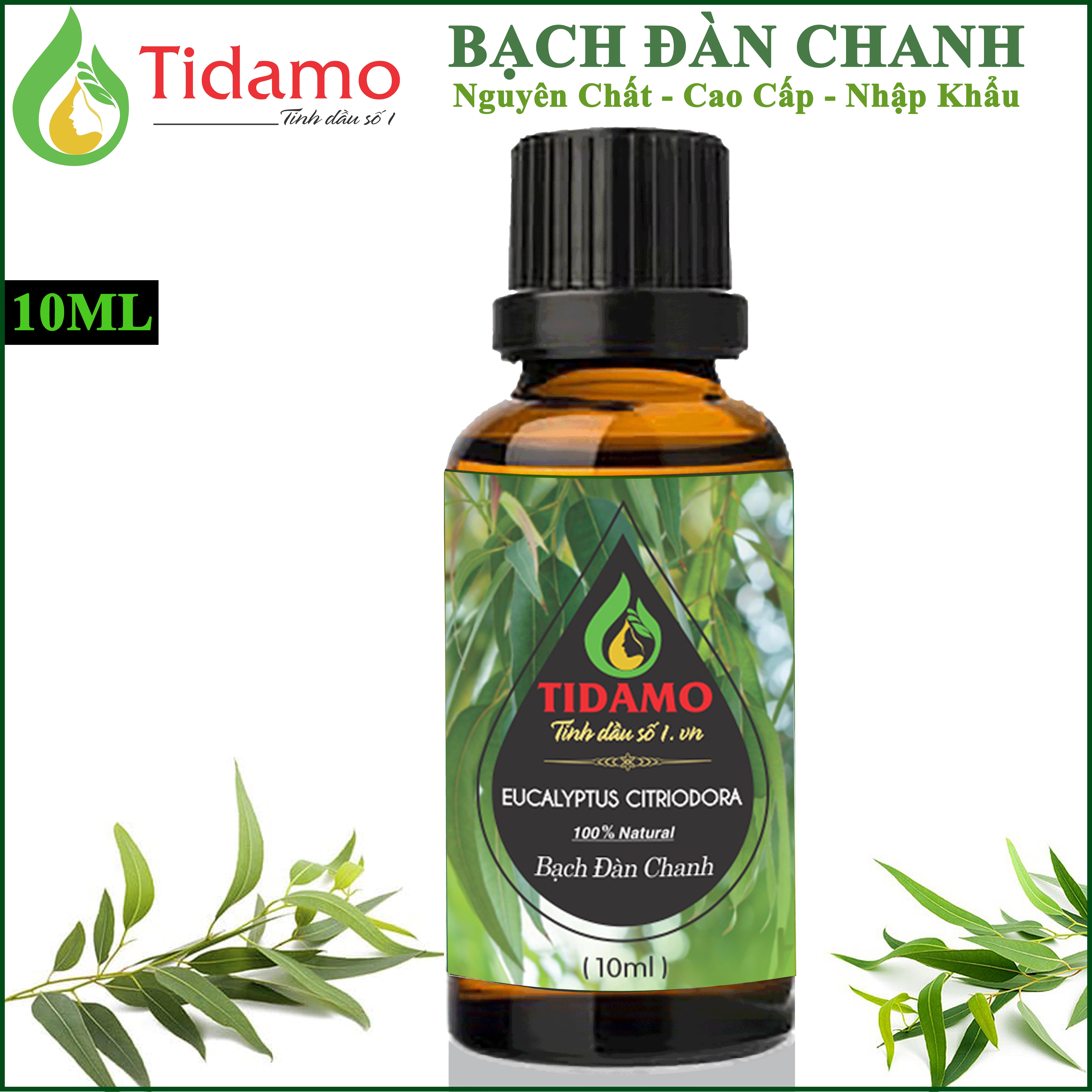 Tinh Dầu Bạch Đàn Chanh Nguyên Chất, Tự Chọn Dung Tích/ Chính Hãng TIDAMO, Có Kiểm Định Chất Lượng/ Tinh Dầu Xông Phòng Bạch Đàn Chanh Thơm Thư Giãn, Khử Mùi và Đuổi Muỗi