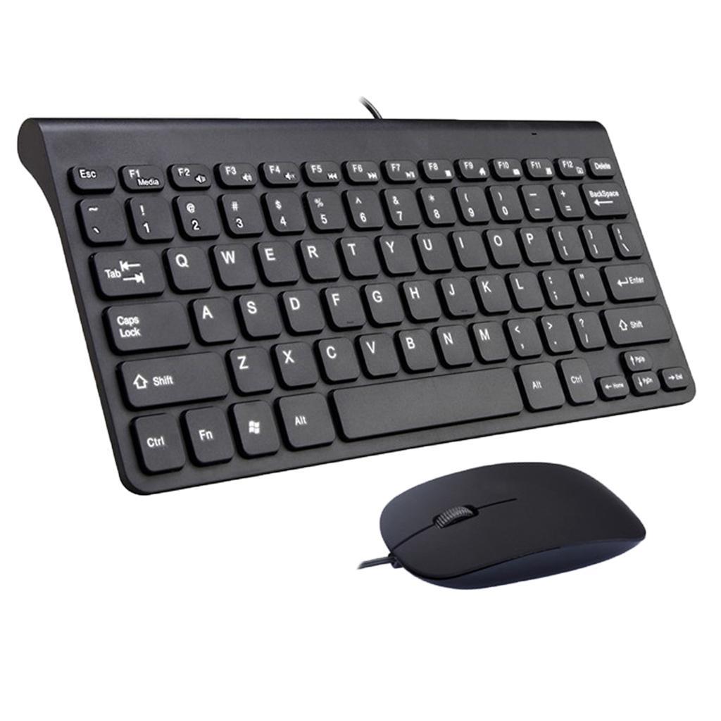 USB Keyboard and Mouse Set, Thin Small Compact Keyboard+Mouse