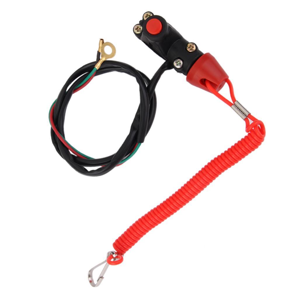 6-15pack Universal Engine Stop Kill Tether Switch Lanyard for ATV Racing