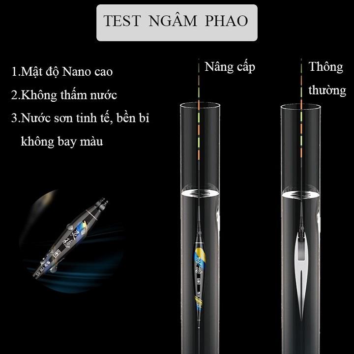 Phao Câu Đài Đêm Phao Câu Cá Nano Tăm Cứng Cao Cấp Tặng Kèm Pin PC23