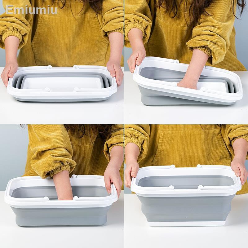 Chậu rửa chân dày di động gấp gọn dành cho gia đình