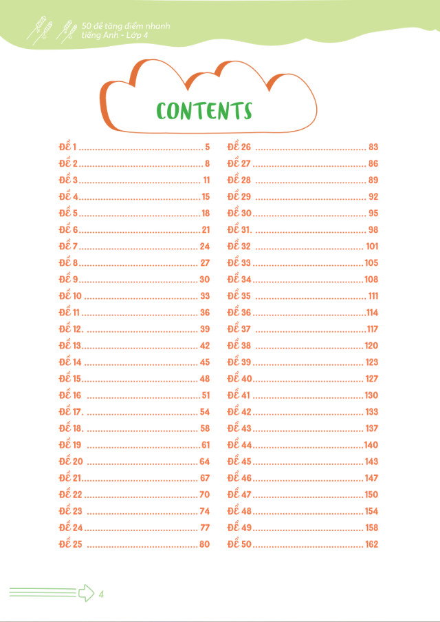 50 Đề tăng nhanh điểm Tiếng Anh lớp 4