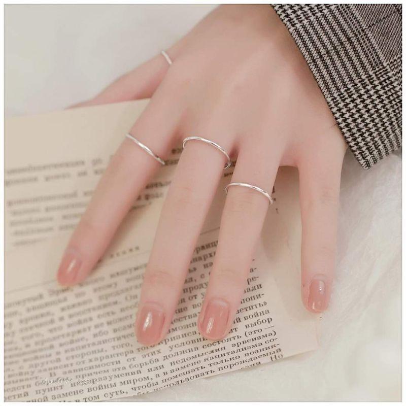 Nhẫn trơn basic bạc ta YN JEWELRY