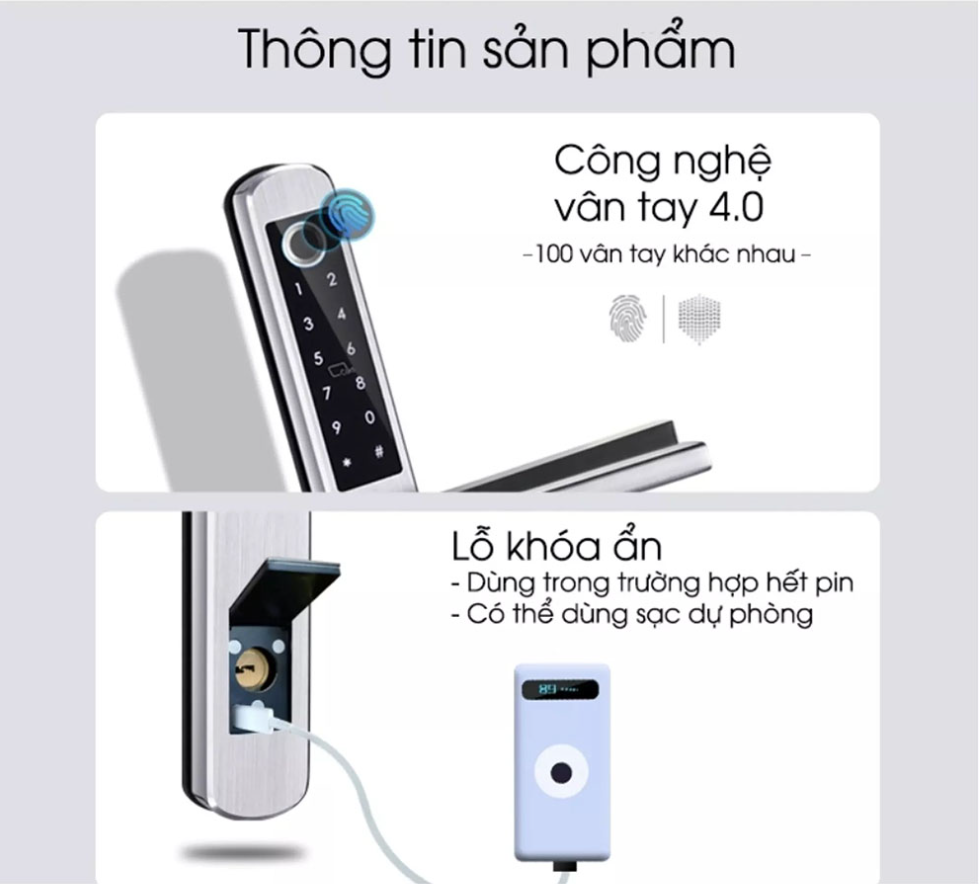 Khóa cửa Vân Tay Wifi App HSL-KXF02