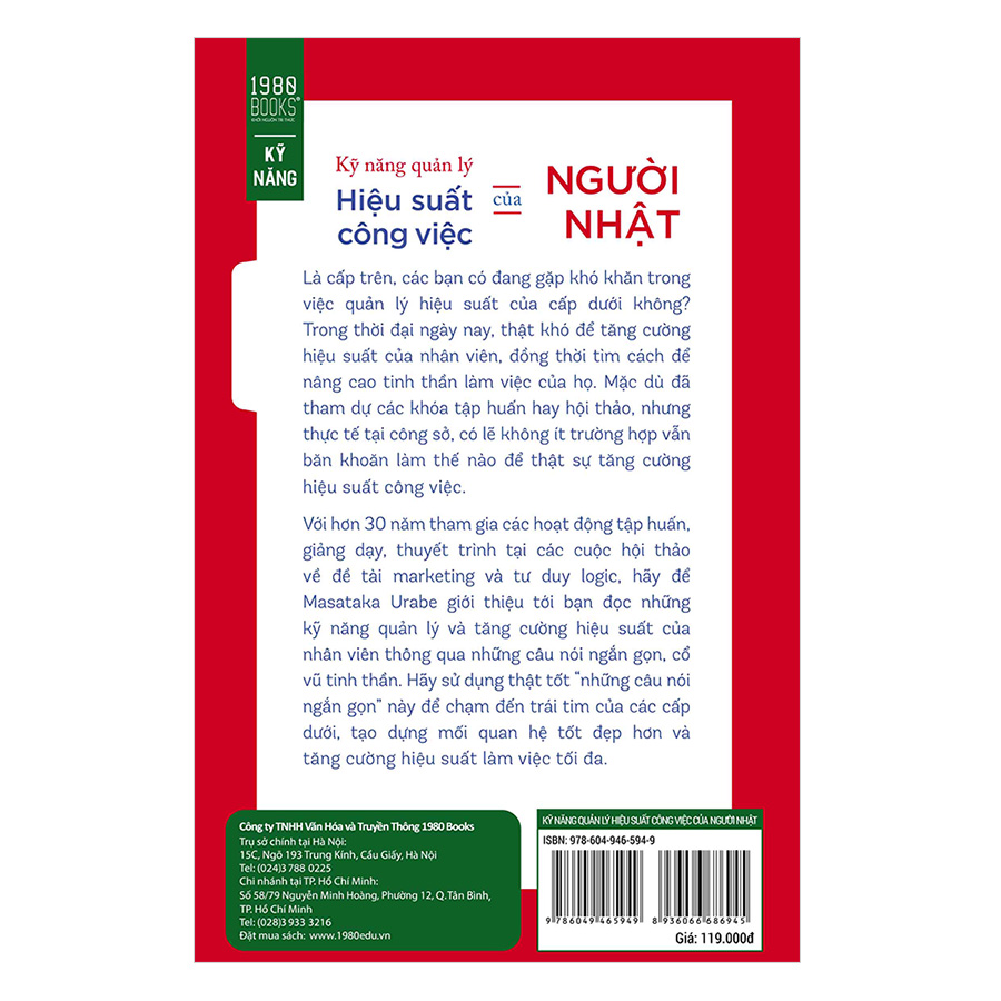 Kỹ Năng Quản Lý Hiệu Suất Công Việc Của Người Nhật