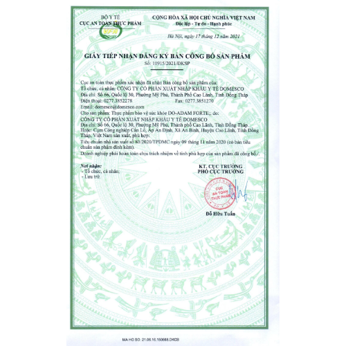 Viên Uống DO-ADAM Forte Domesco Hộp 60 viên - Giúp Tăng Cường Sinh Lực, Cải Thiện Sinh Lý Nam Giới