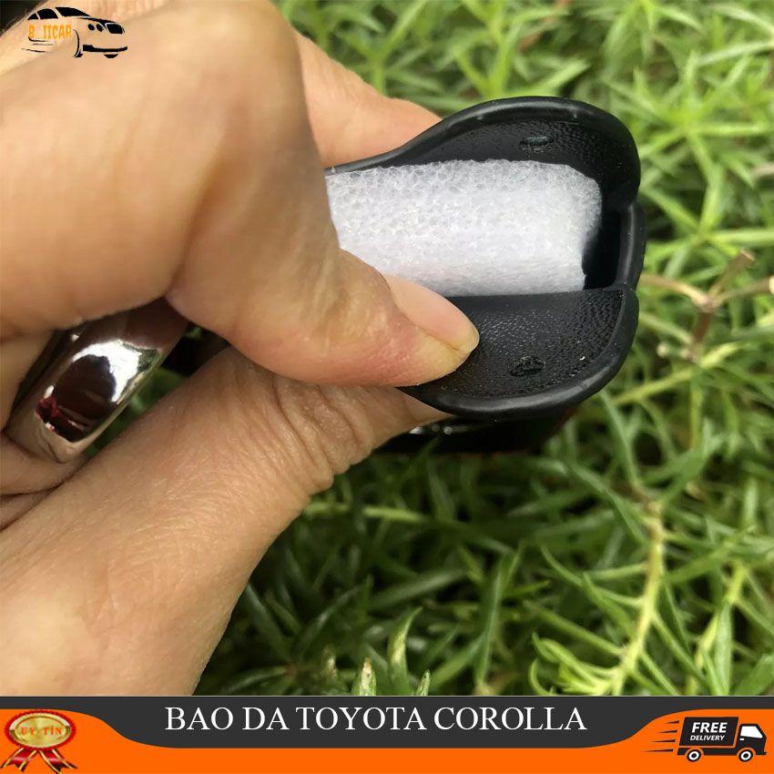 Bao da, ốp móc chìa khóa TOYOTA Corolla Cross cam kết da thật siêu bền, có logo kim loại nổi