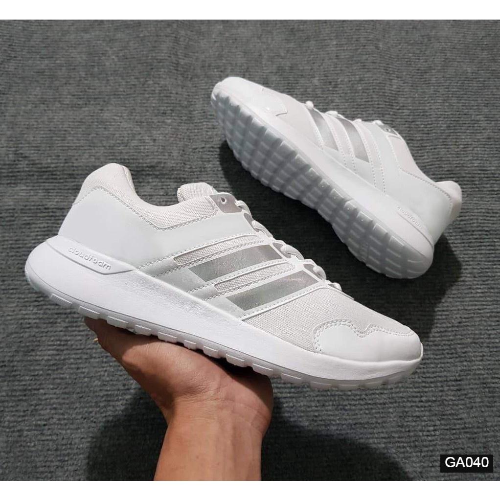 Giày Sneaker Nam Nữ Siêu Nhẹ (Trắng/Đen) GA040