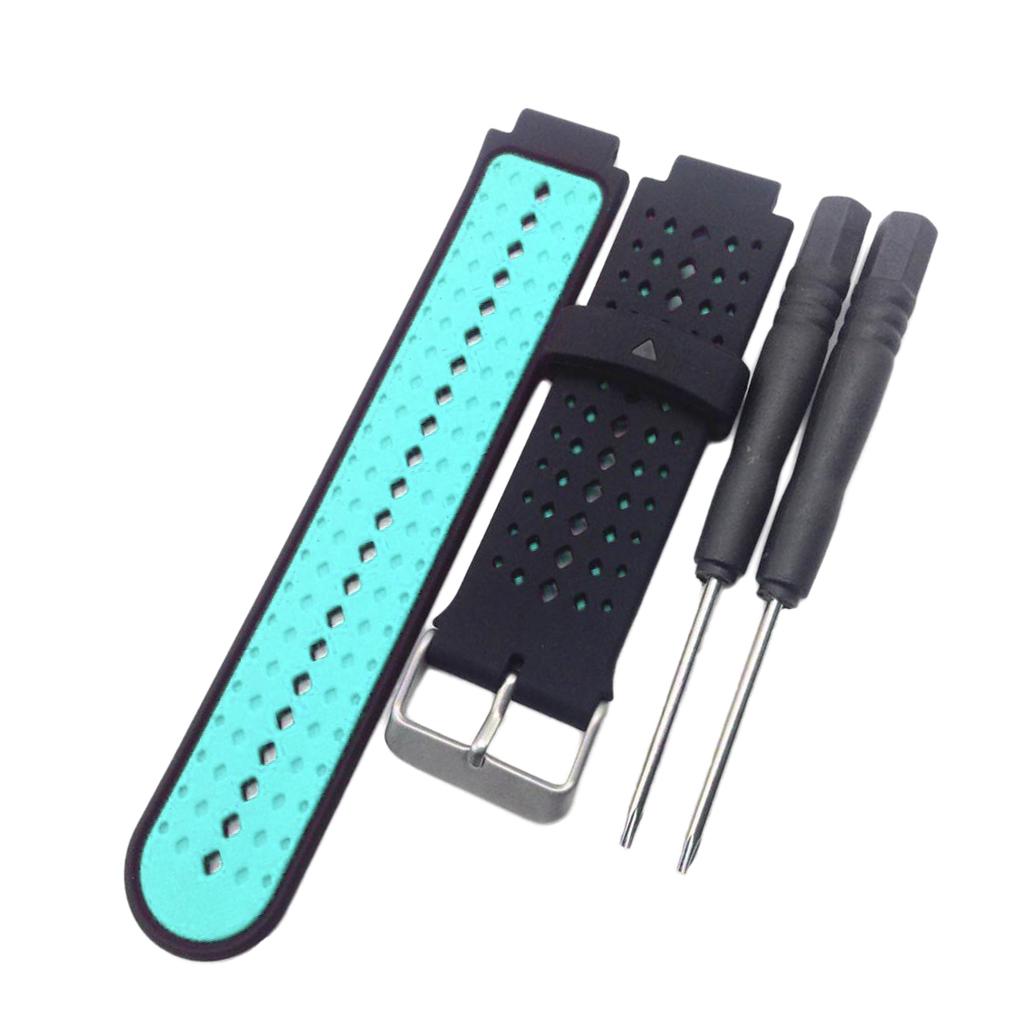 Replacement Silicone Bands With 2PCS Pin Removal Tools For Garmin Forerunner 220/230/235/620/630