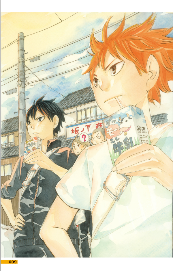 ハイキュー!!公式カラーイラスト集ハイカ JEISHI HAIKYUU ! ! KOUSHIKI KARA IRASUTO