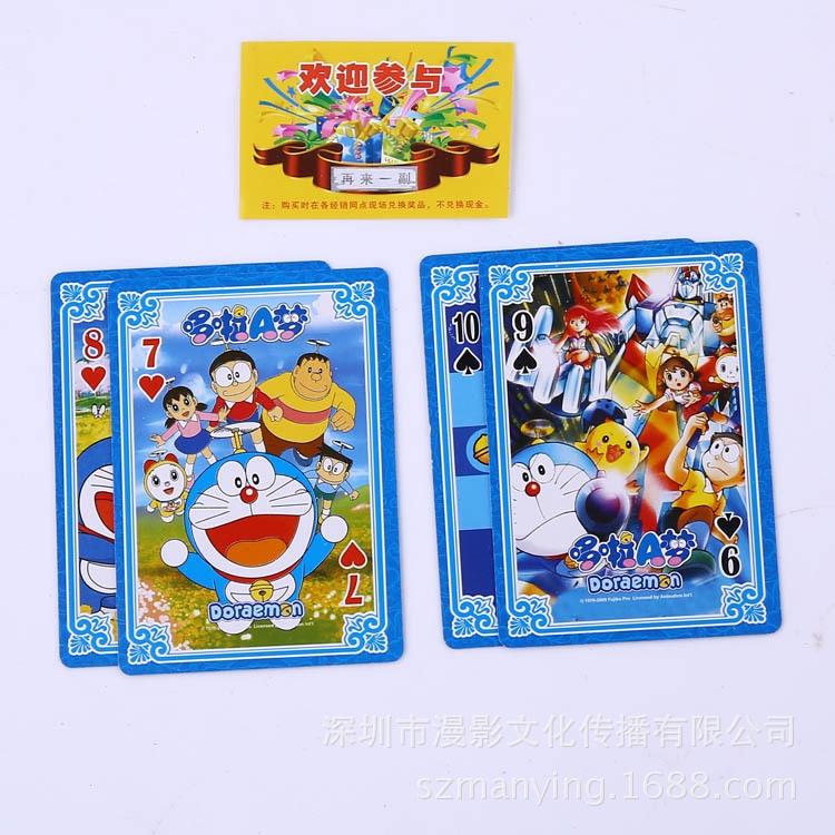 Bộ thẻ bài in hình doremon doraemon nobita chaien xuka xê kô 54 lá khác nhau bộ tú bài tây anime manga chibi xinh xắn