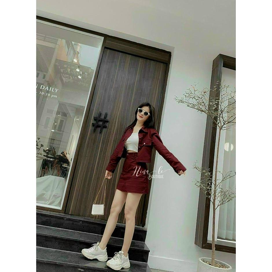 FREE SHIP Sét Vest 3 Món Phối Màu Sắc Nhã Nhặn  KIM GIA DS