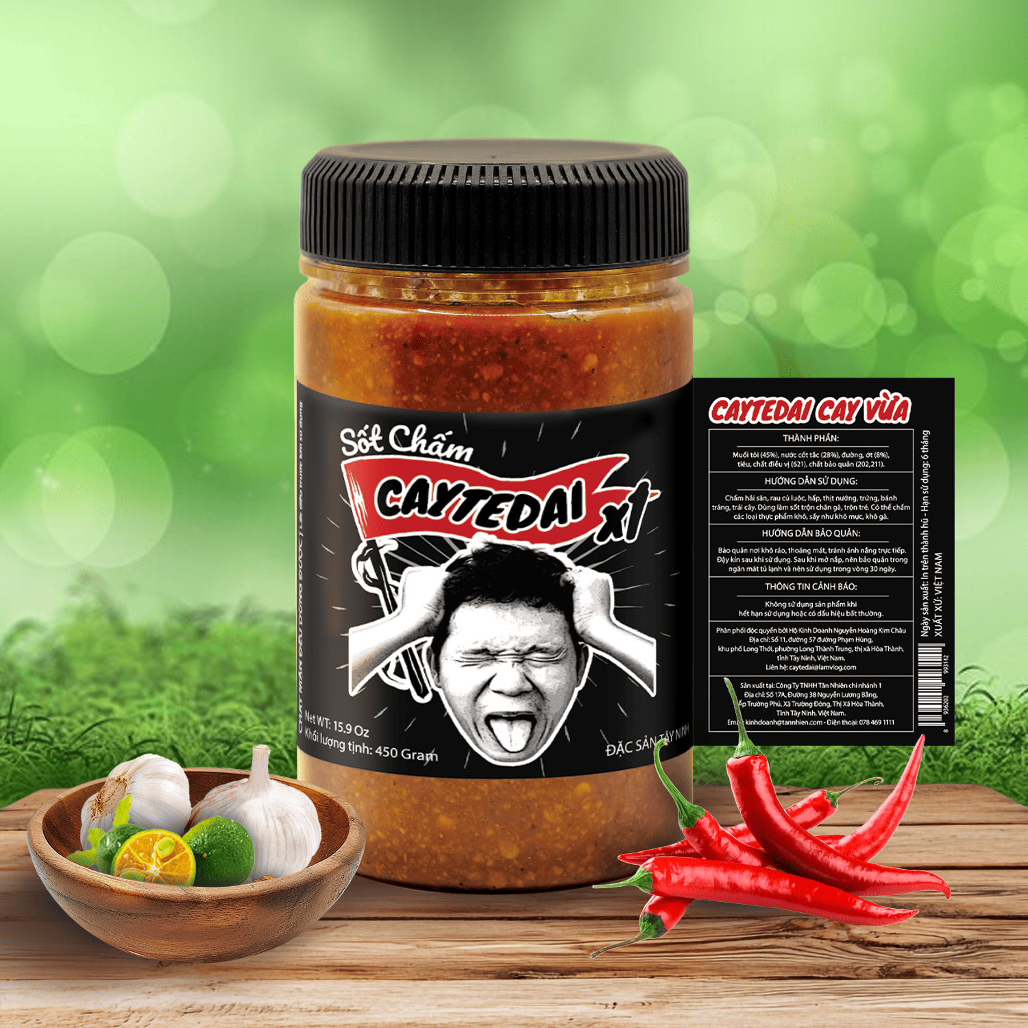 COMBO 2 Hũ Sốt Caytedai X1 và X2 - Lâm Vlog Food - Đặc Sản Tây Ninh
