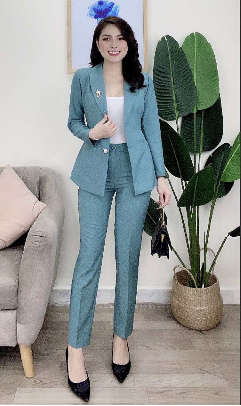Set nguyên bộ áo Vest quần dài - MS TJ55