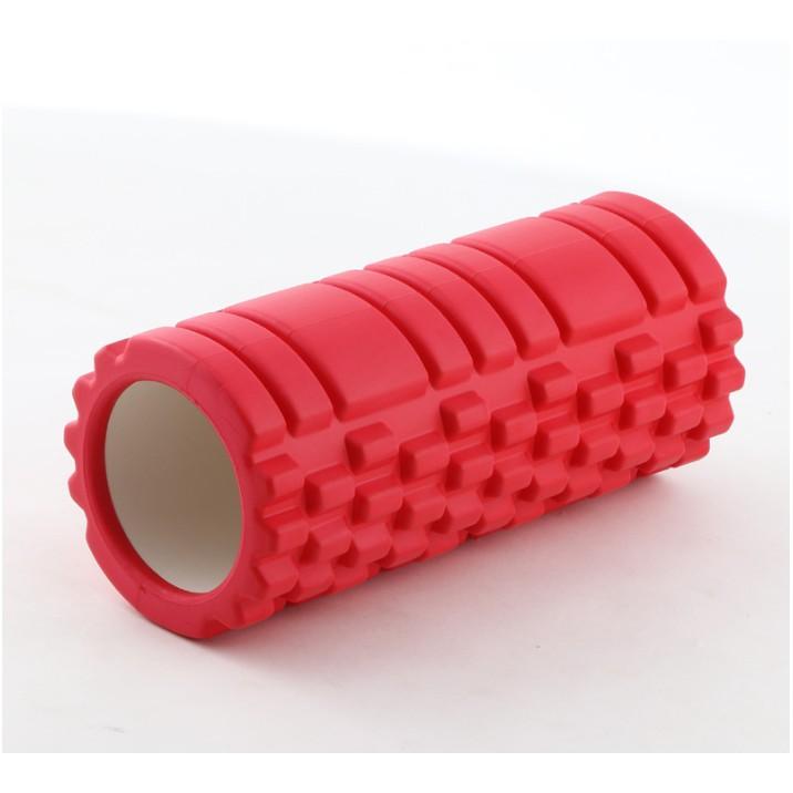 Con Lăn Massage Phục Hồi Cơ Foam Roller Tập GYM | Yoga‎33cm(Màu đỏ)
