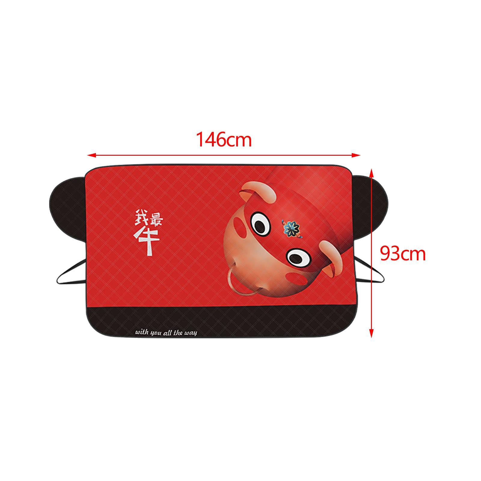 Car Windshield Snow Cover Protective Windscreen Cover for Sedan Van SUV
