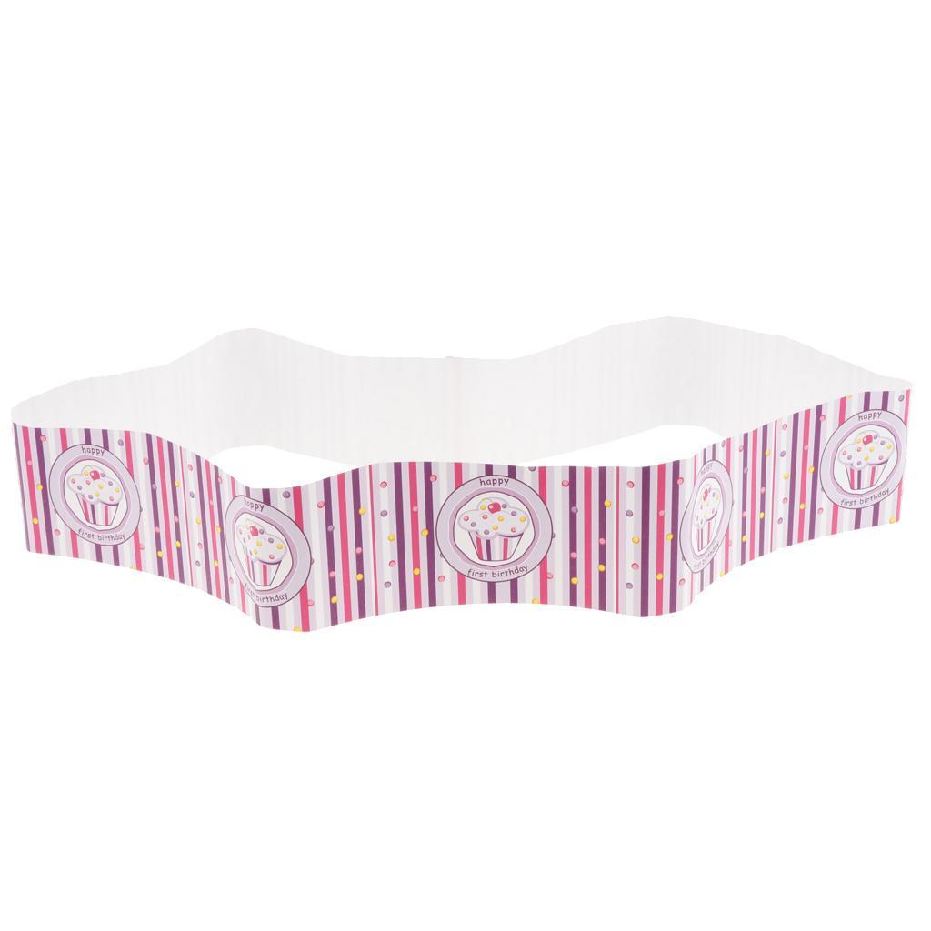 6 Pieces Ice Cream Design Cake Topper Cake Banner Cupcake Picks Cake Wrapper