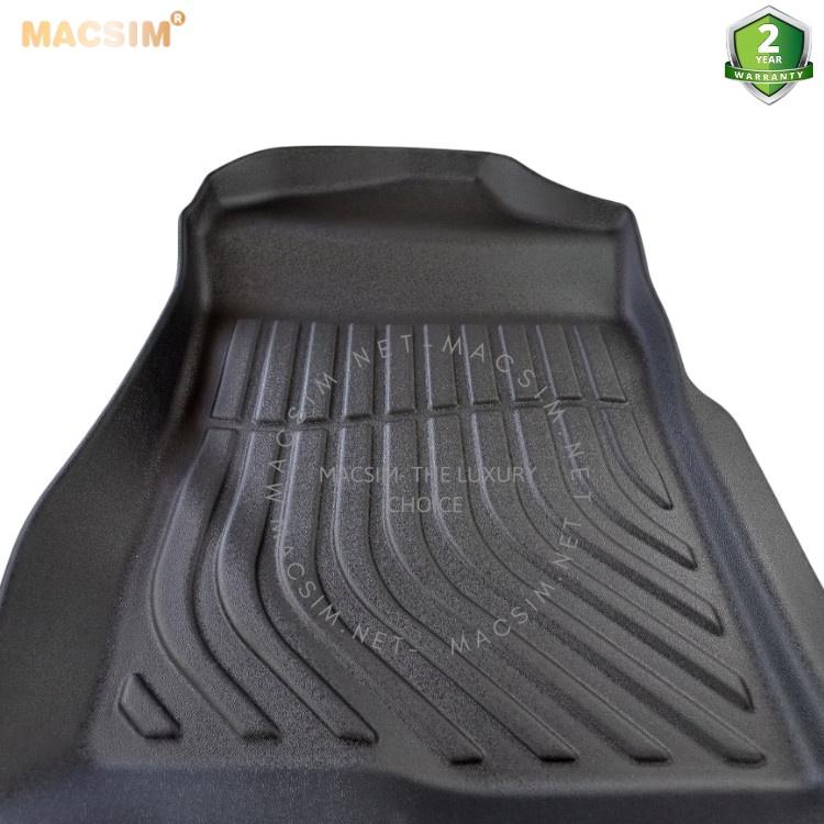 Hình ảnh Thảm lót sàn xe ô tô Ford Ranger 2022 + (phom mới) Nhãn hiệu Macsim chất liệu nhựa TPE cao cấp màu đen