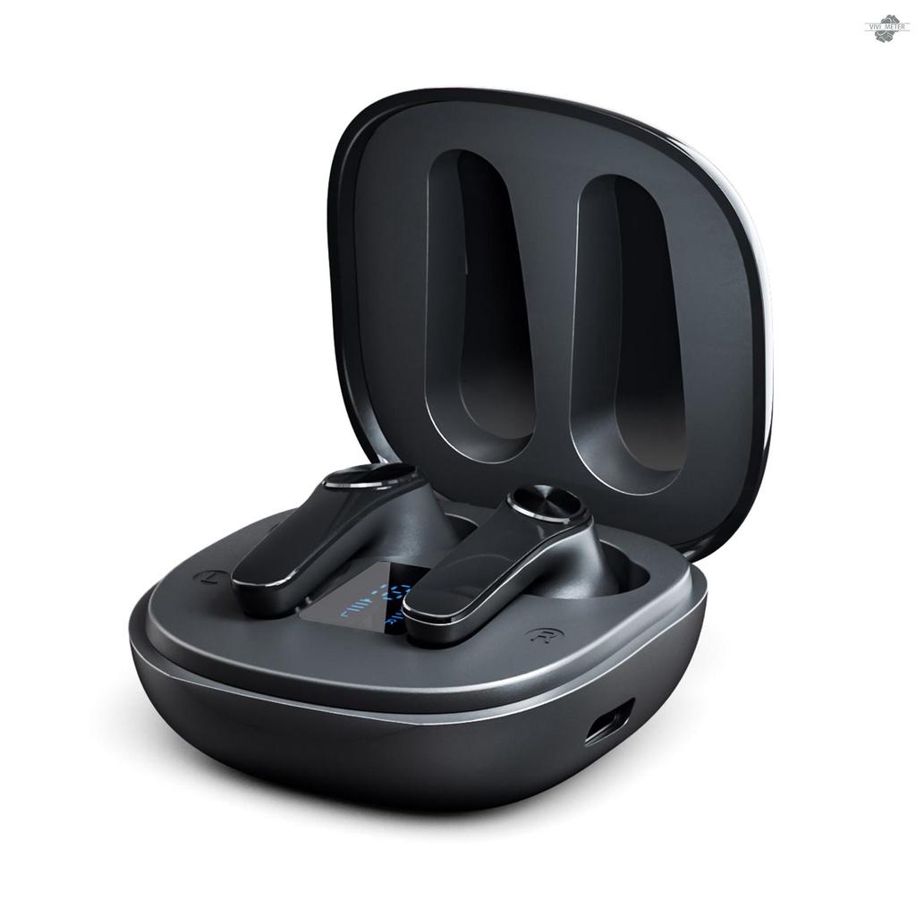 XT16 BT5.0 Headset Earbuds True Wireless Headphones with Mic ANC Noise Isolation Fast Pairing In-ear Headset Sports Headset Charging Box Touch Control with Display