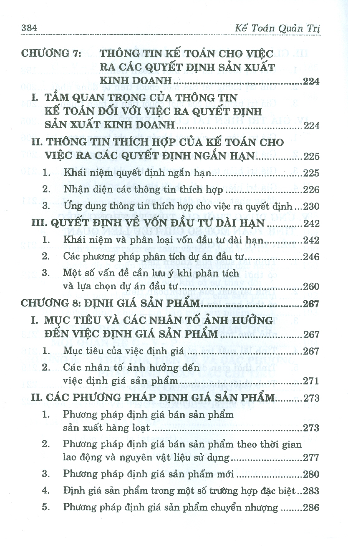 Giáo Trình Môn Học Kế Toán Quản Trị