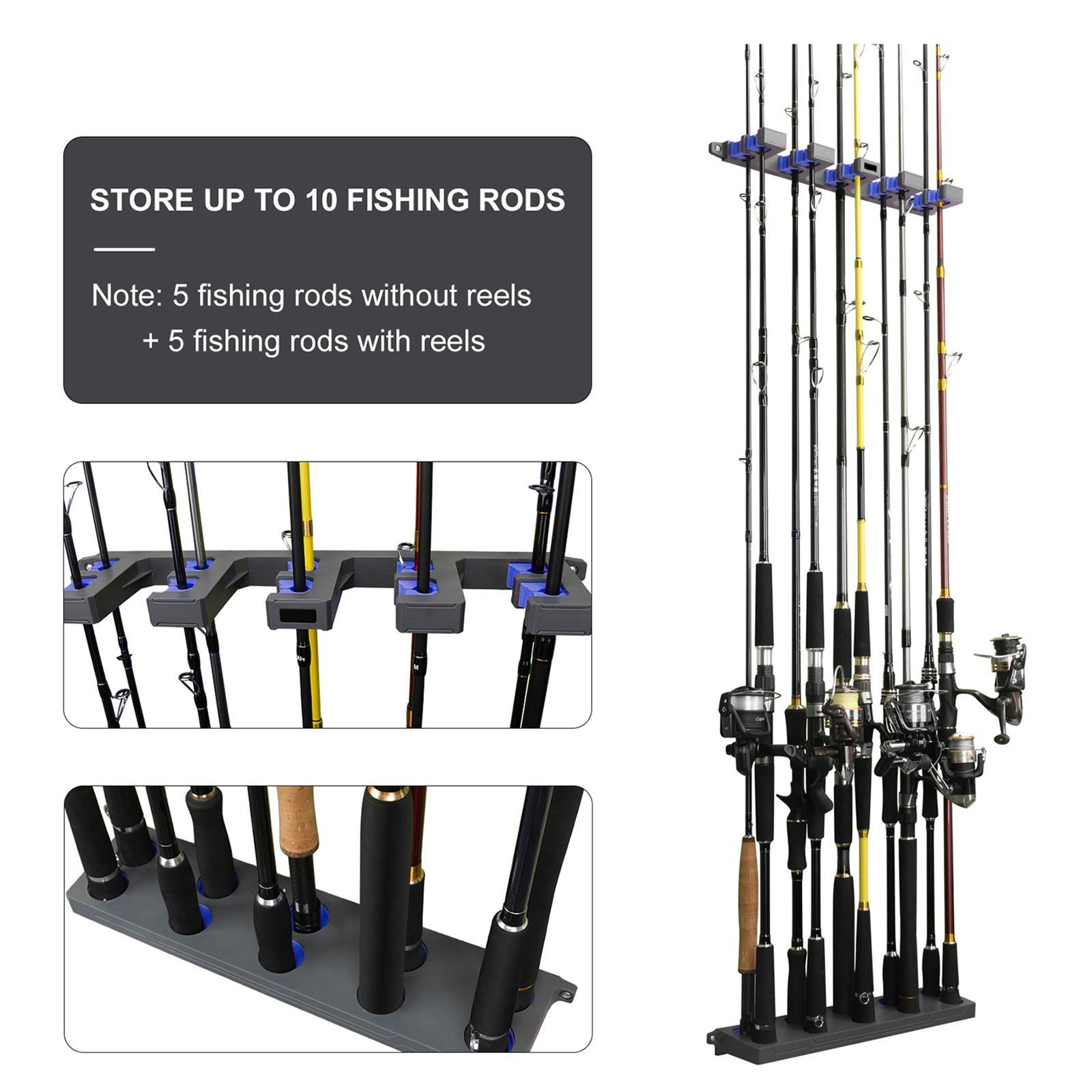 Fishing Rod Holder Bracket Stand Storage Tools Organizer Fishing Pole Rack