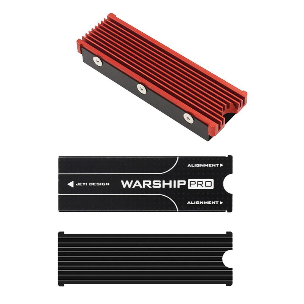 2 Packs Heat Sink Dissipation Pad, Aluminum Cooling Heatsink for M.2 NGFF