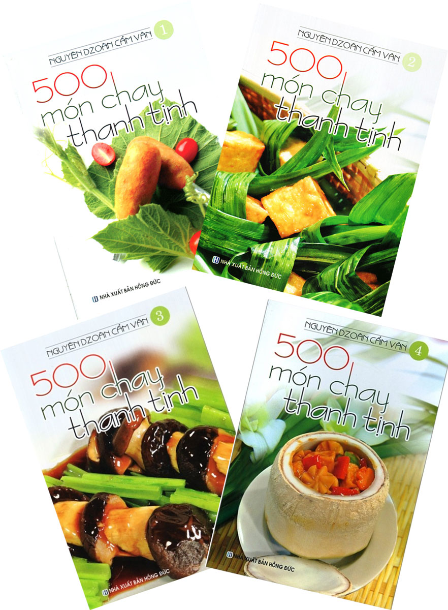 Combo 4 Cuốn: 500 Món Chay Thanh Tịnh  _VT