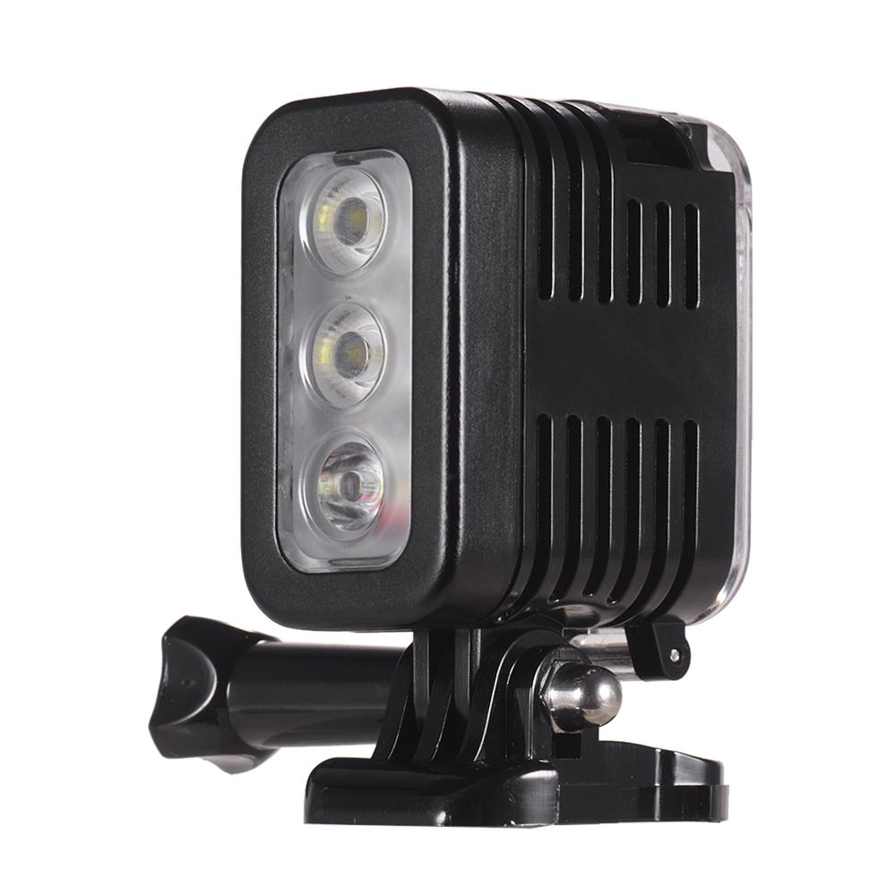 Đèn LED chiếu sáng 5500-6000K 300Lux chống thấm nước với sạc Micro USB cho GoPro Hero 7