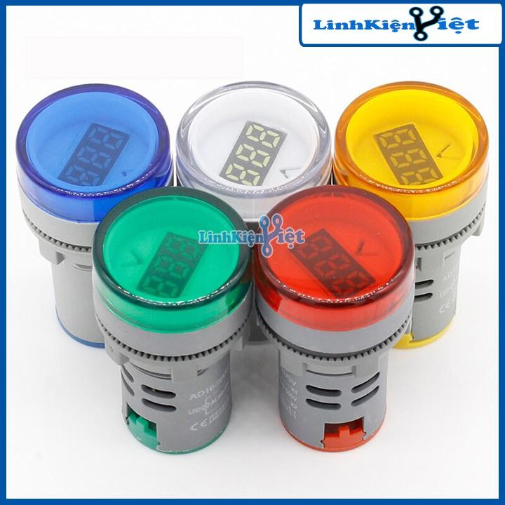 Đèn Báo Điện Áp Xoay Chiều AD16-22DSV Thế 60-500V 22mm