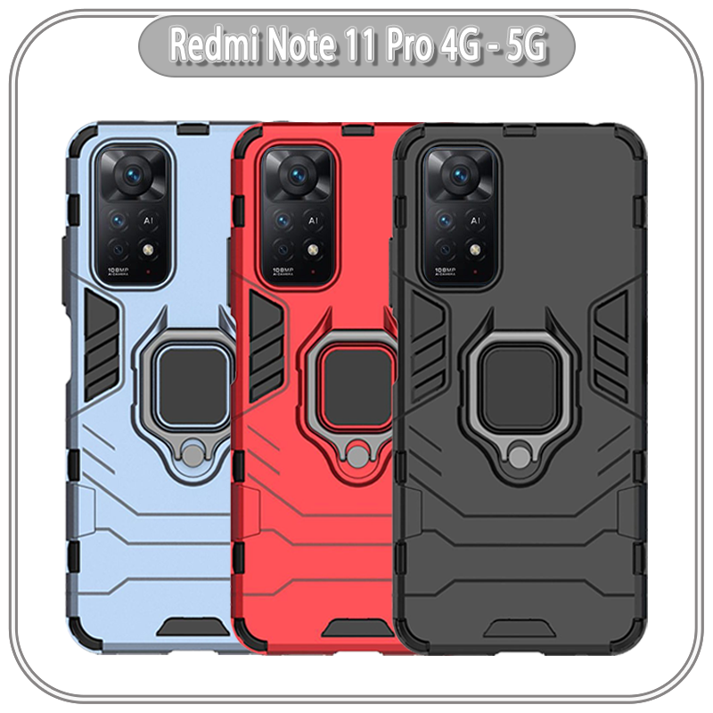 Ốp lưng cho Xiaomi Redmi Note 11 Pro 4G - 5G iRON MAN IRING Nhựa PC cứng viền dẻo chống sốc