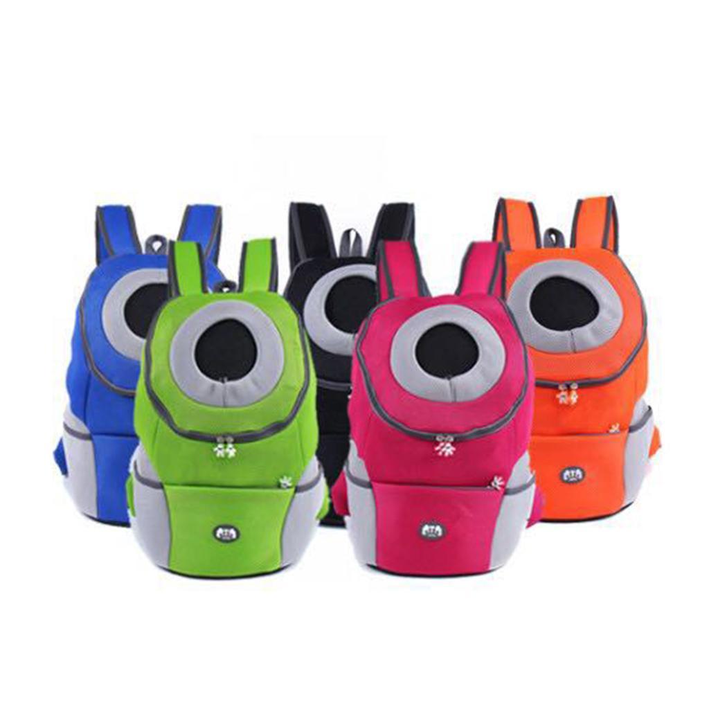 Pet Dog Backpack Carrier Travel Note Bag Front Net Double Shoulder