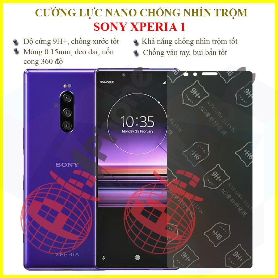 Dán chống nhìn trộm  dành cho Sony Xperia 1 - Dán cường lực dẻo nano 9H+