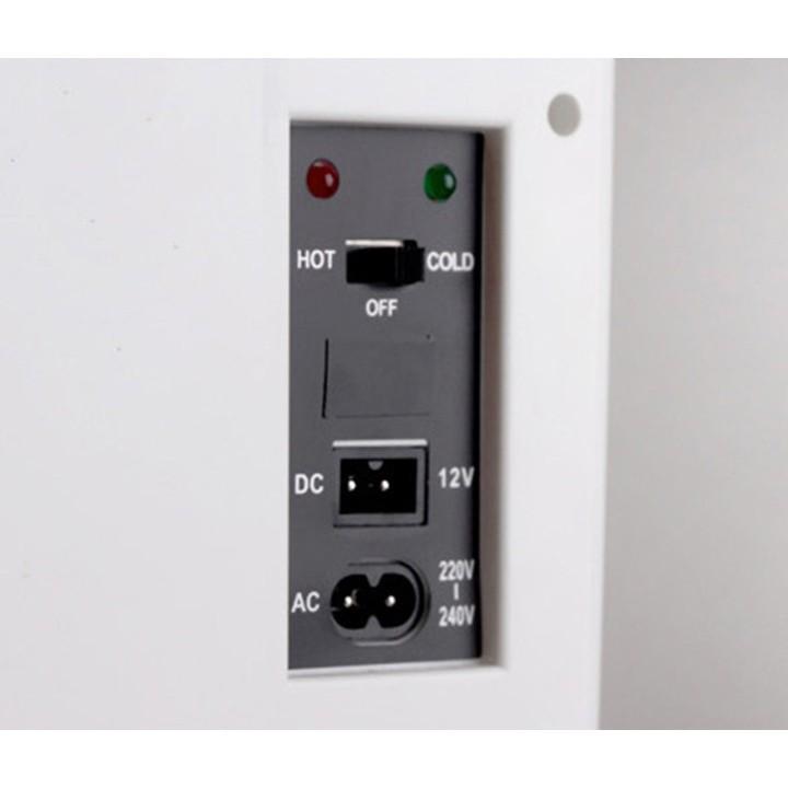 Tủ lạnh mini 10L quai xách ABS có quai xách tay 12v và 220v - AsiaMart