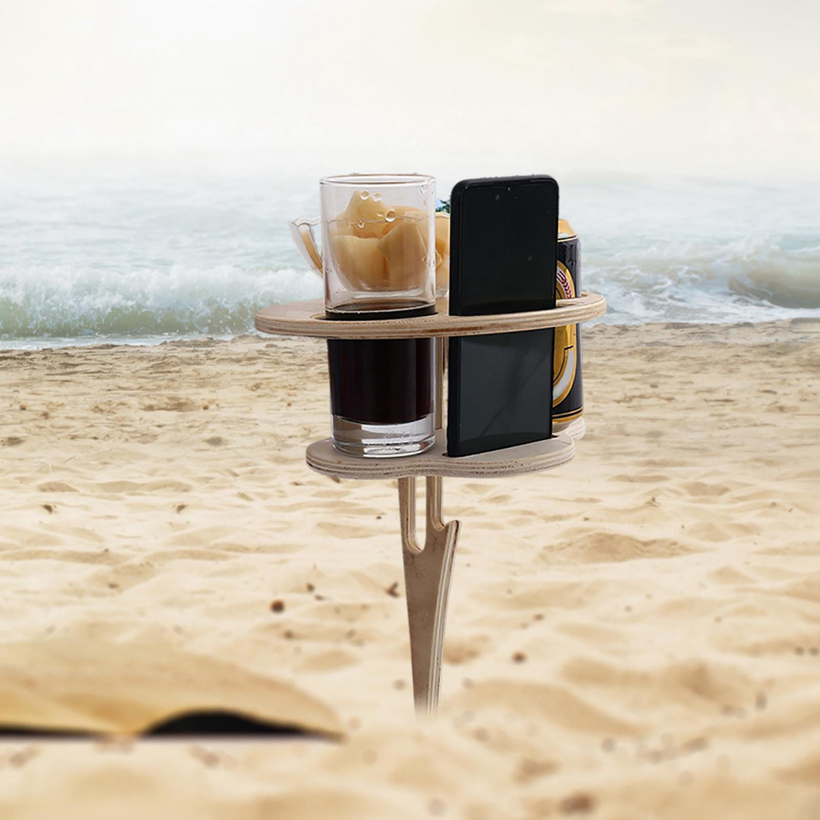 Portable Picnic Table Glass Rack Outdoor Furniture for Outdoors Travel Lawn