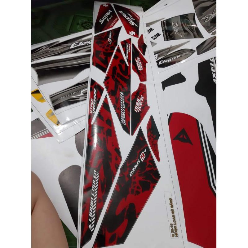 Tem rời satria đỏ chấm bị đen