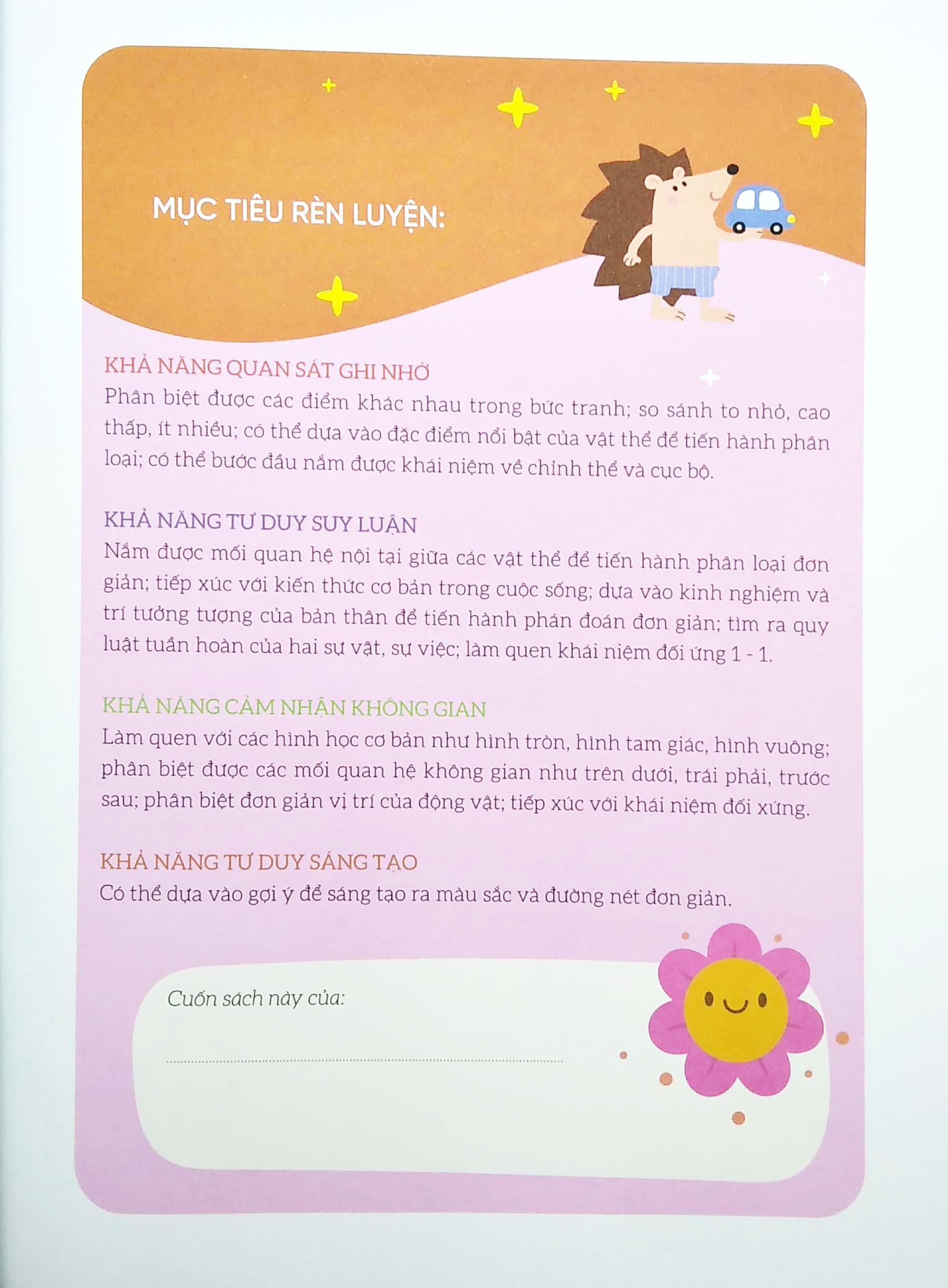 Phát Triển IQ - Rèn Luyện Tư Duy Não Bộ 2-4 Tuổi - Khả Năng Tưởng Tượng Và Sáng Tạo