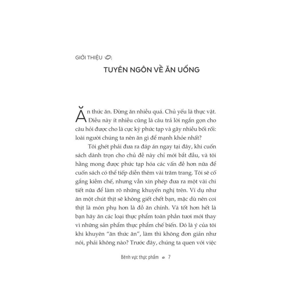 Sách - Bênh vực thực phẩm: Huyền thoại về dinh dưỡng và thú vui ăn uống (In defense of food) (Michael Pollan) - Nhã Nam Official