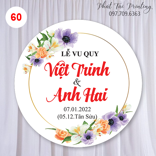Bảng Backdrop trang trí đám cưới MS 60