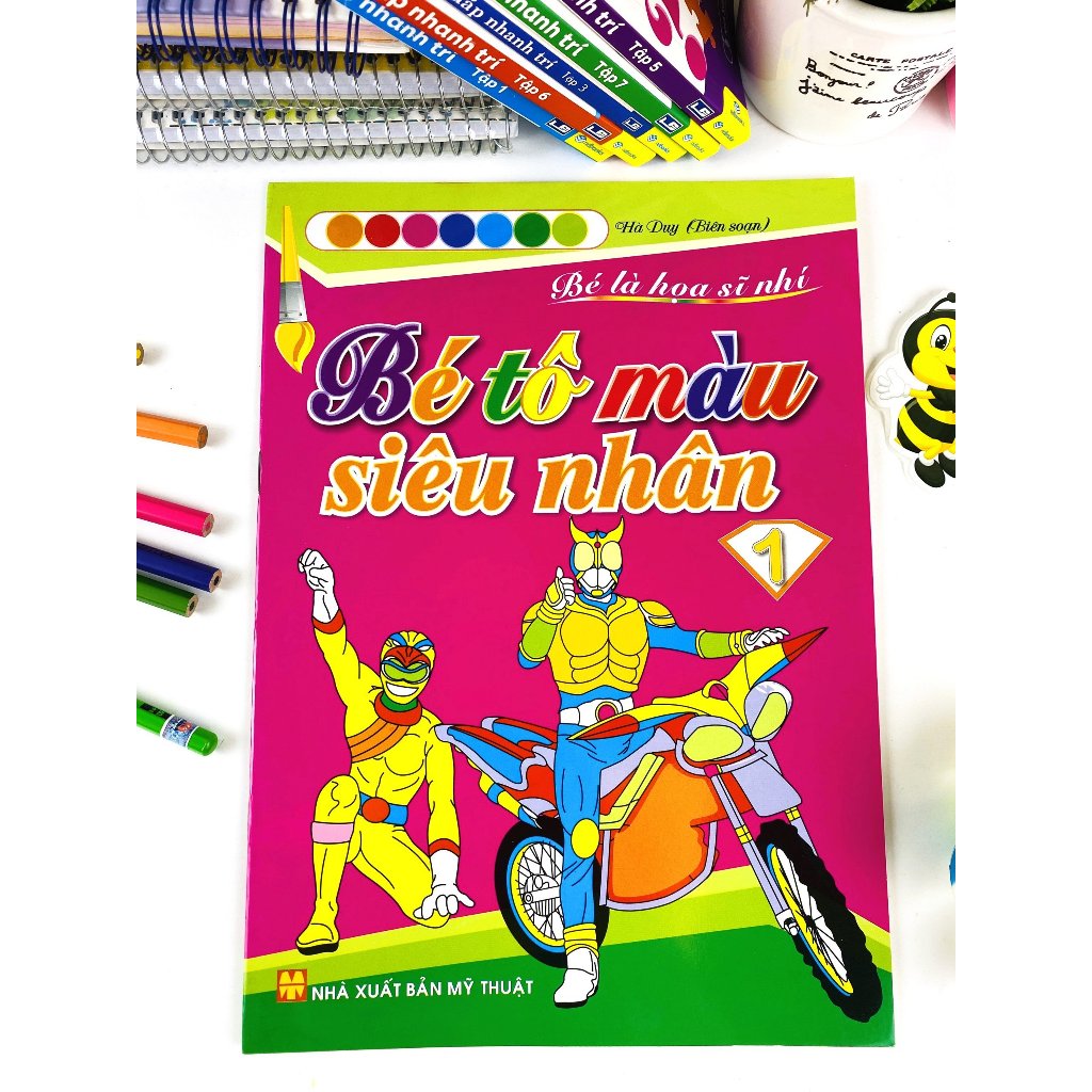 Sách - Bộ 8 cuốn Bé Tô Màu Siêu Nhân - ndbooks